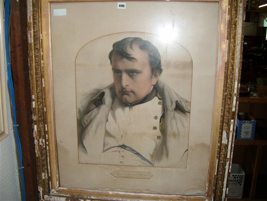 Lithograph of Napoleon